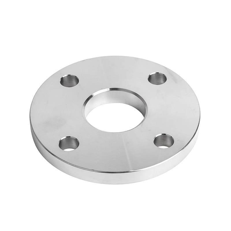 Flange de placa de aço carbono com orifícios para o parafusos ao redor