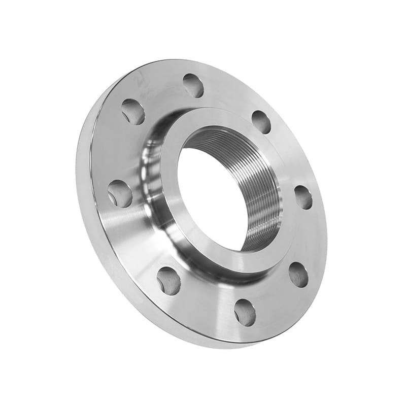 Flange rosqueado de aço inoxidável usado para sistemas de baixa pressão