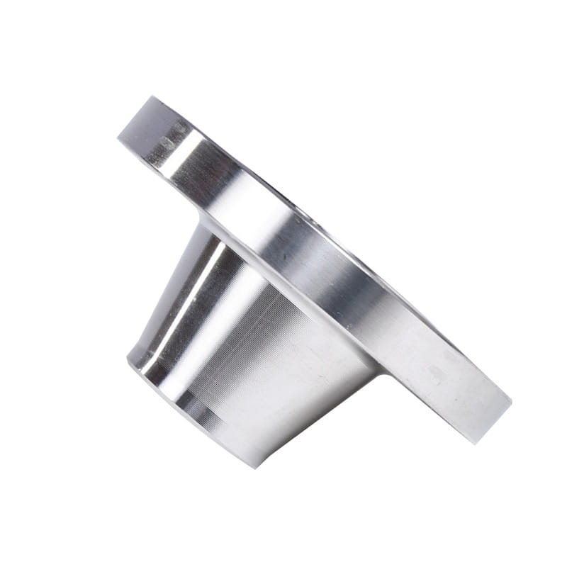 Flange do pescoço de aço inoxidável com um cubo cônico e uma borda