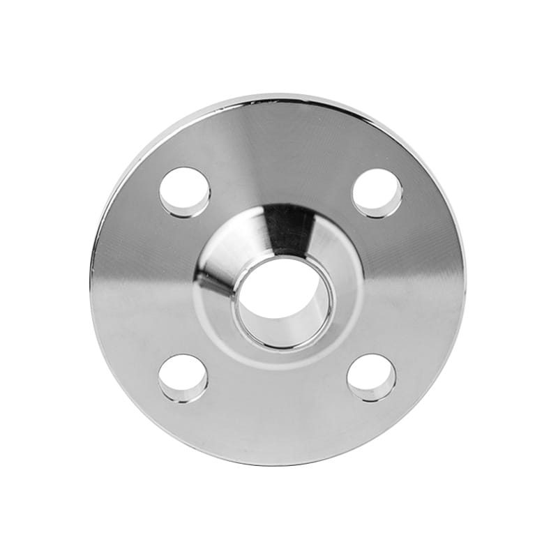 Flange do pescoço de aço inoxidável com um cubo cônico e uma borda