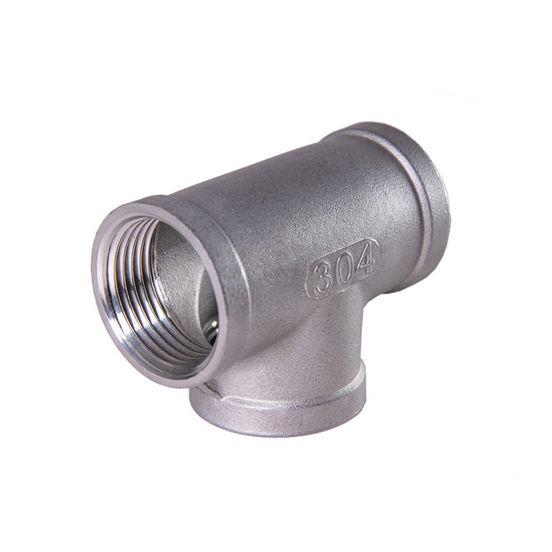 Não há necessidade de soldar feminino feminino ss threads tee tubing acessórios