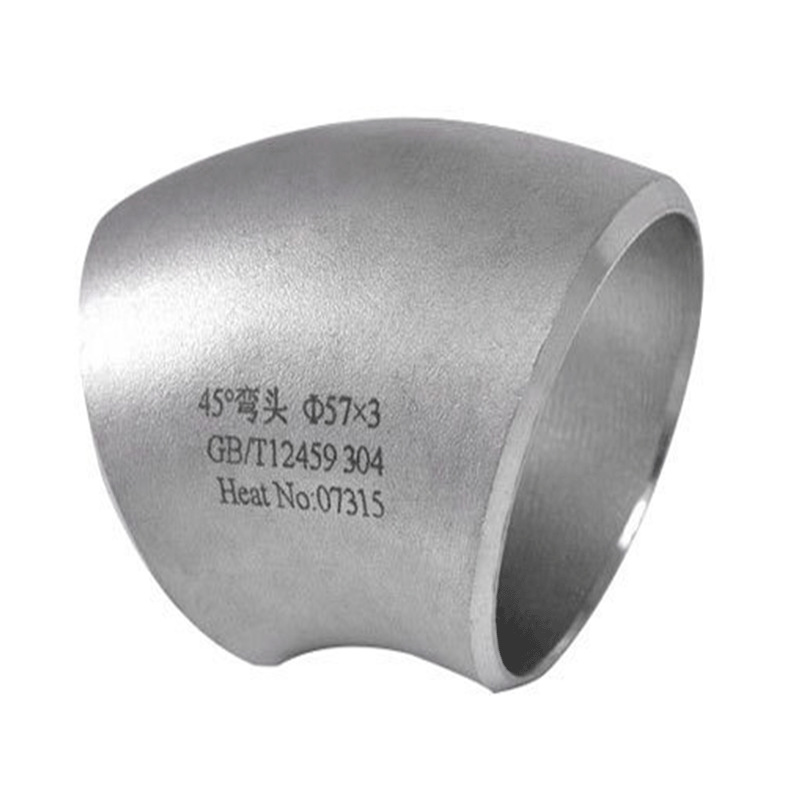 Cotovelo 45 ° Butt sold 40s 316 acessórios de tubo de aço inoxidável Seguro e sem vazamentos