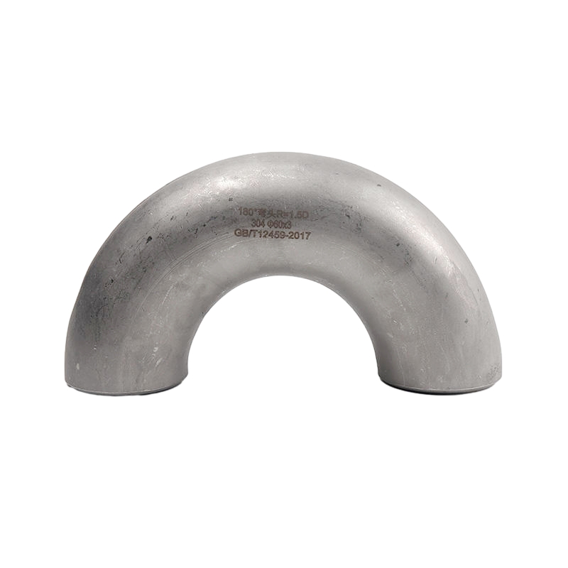 Cotovelo soldado em forma de U de 180 ° de comprimento 304 acessórios de tubo de encanamento em aço inoxidável