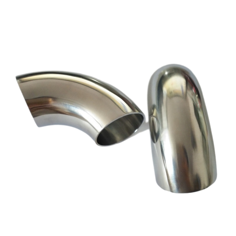 Butt de aço inoxidável escova de 90 ° RADIUS CURTO (SR) Tubo Bends