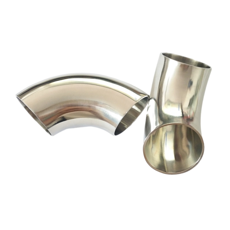 Butt de aço inoxidável escova de 90 ° RADIUS CURTO (SR) Tubo Bends