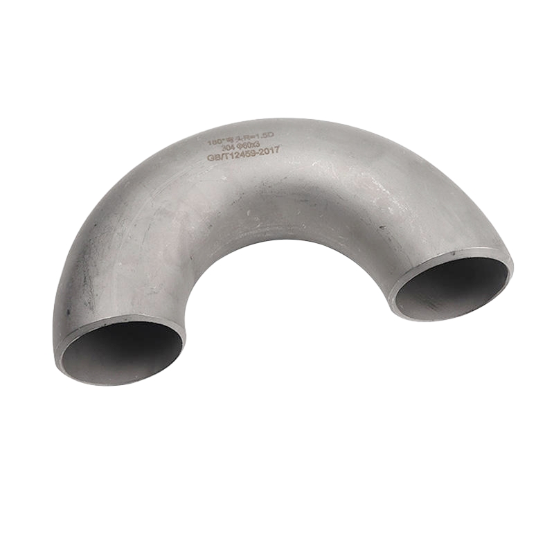 Cotovelo soldado em forma de U de 180 ° de comprimento 304 acessórios de tubo de encanamento em aço inoxidável
