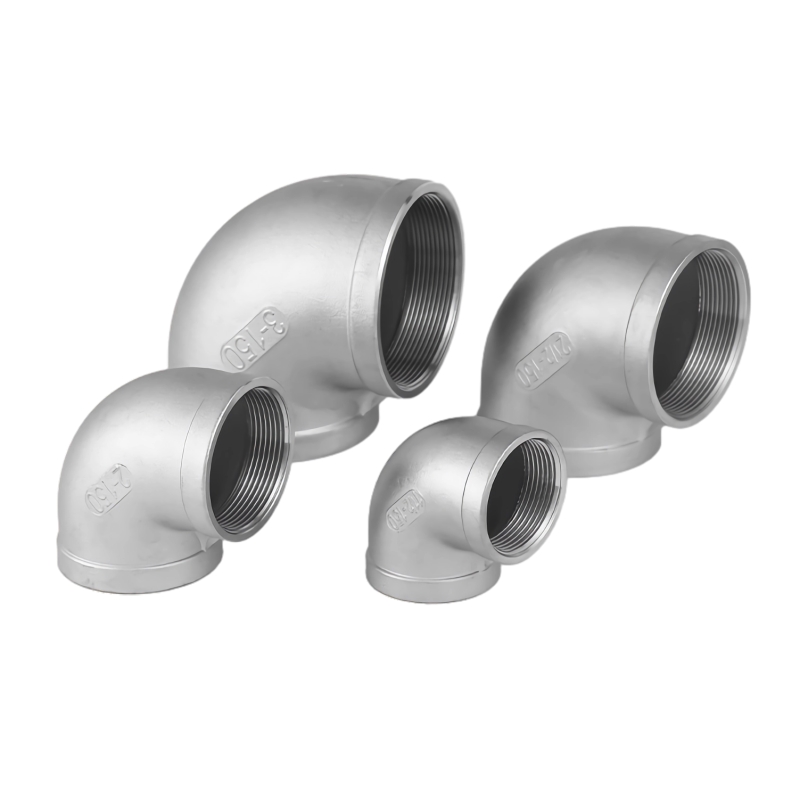 316L Aço inoxidável Hot Mingled Rosqued 90 ° Cotovelados de cotovelo