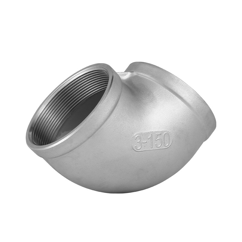 316L Aço inoxidável Hot Mingled Rosqued 90 ° Cotovelados de cotovelo
