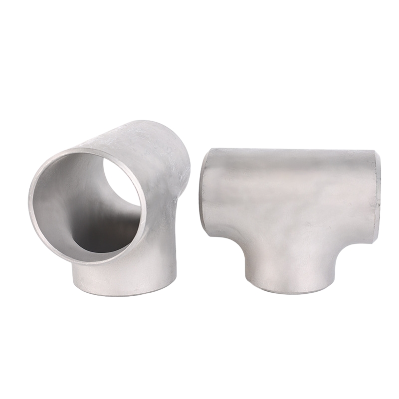 Butt Solding Aço inoxidável camisetas de tubo redonda Conector de tubo redondo