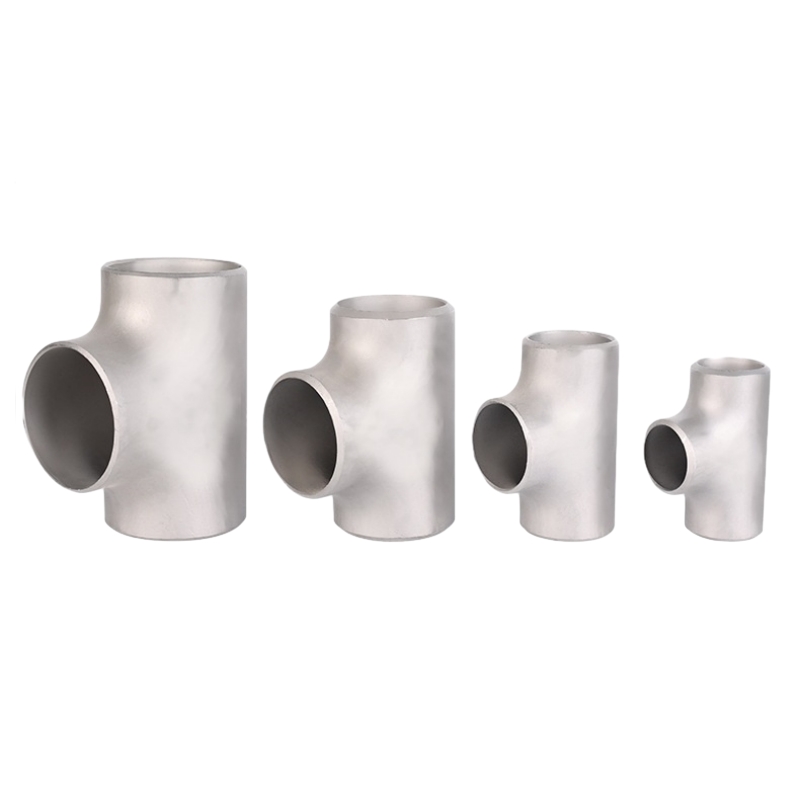 Butt Solding Aço inoxidável camisetas de tubo redonda Conector de tubo redondo